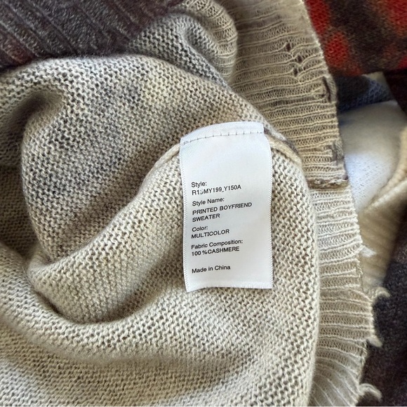 R13 portrait painting Artistic Sweater cashmere - Picture 8 of 10